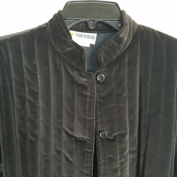 Vintage | Two Potato Black Velvet Quilted Jacket - Picture 4 of 16